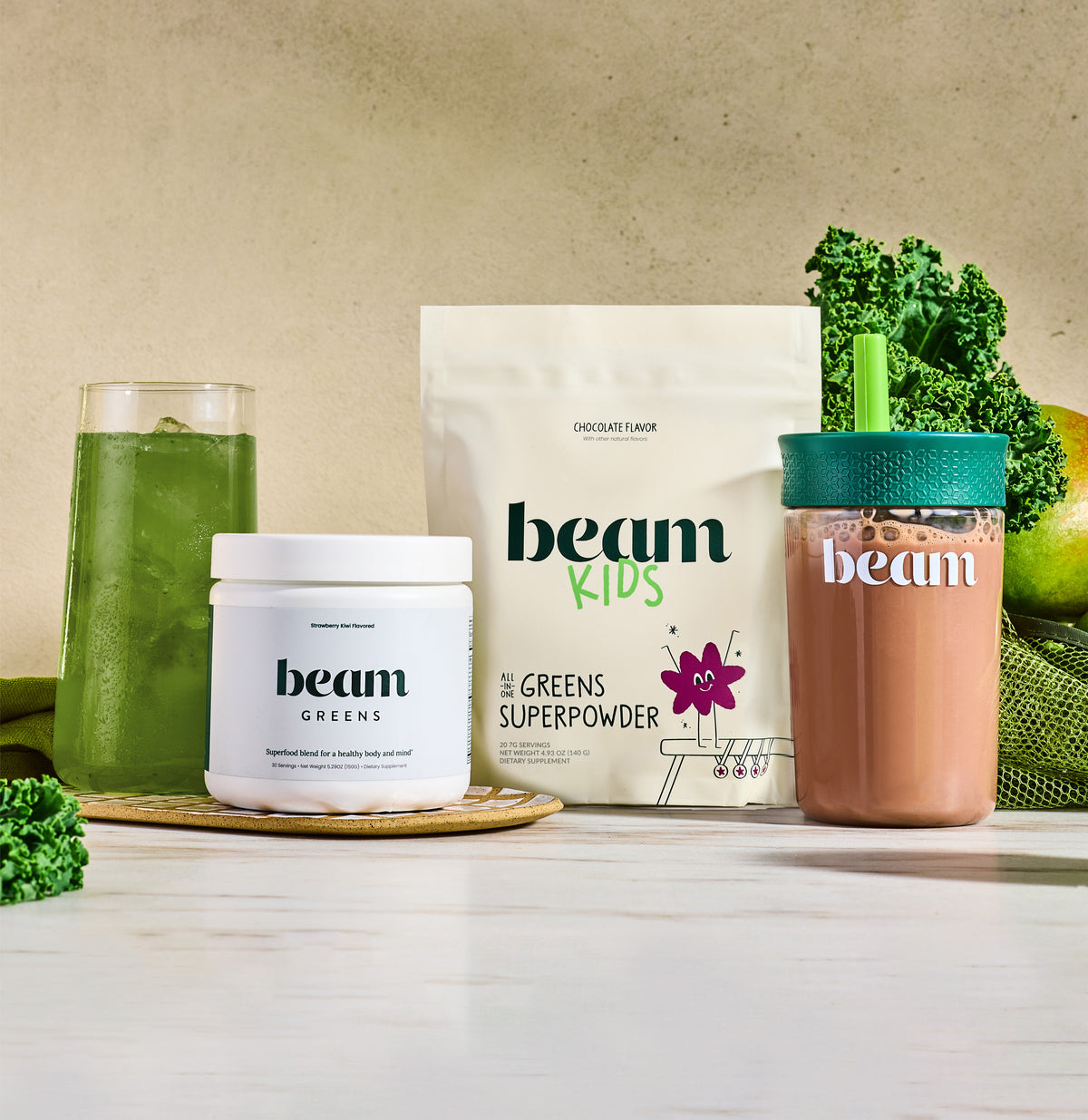 Beam Raspberry Lime Green Powder | Beam Greens | Beam