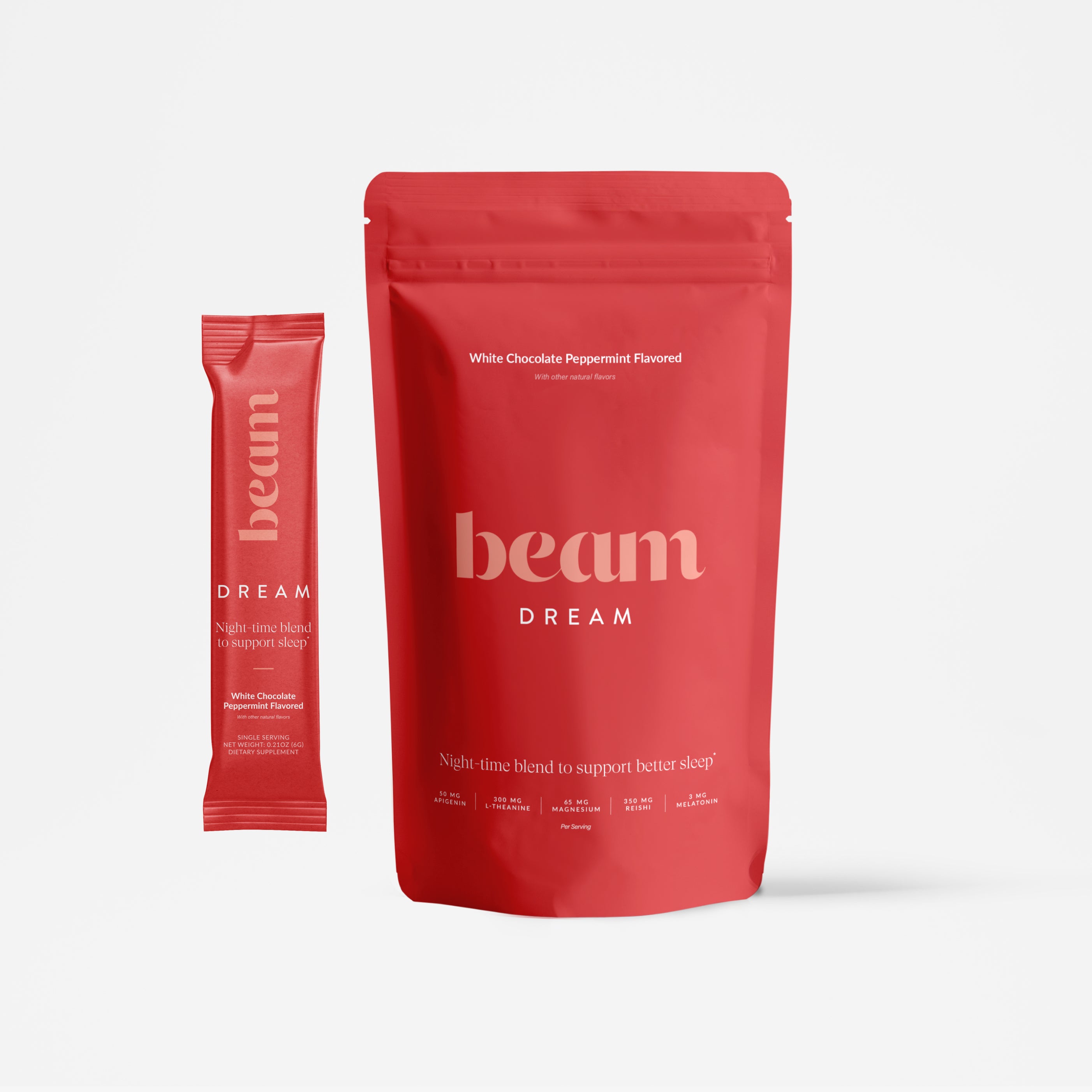 White Chocolate Peppermint Dream Powder - 5 Servings – Beam