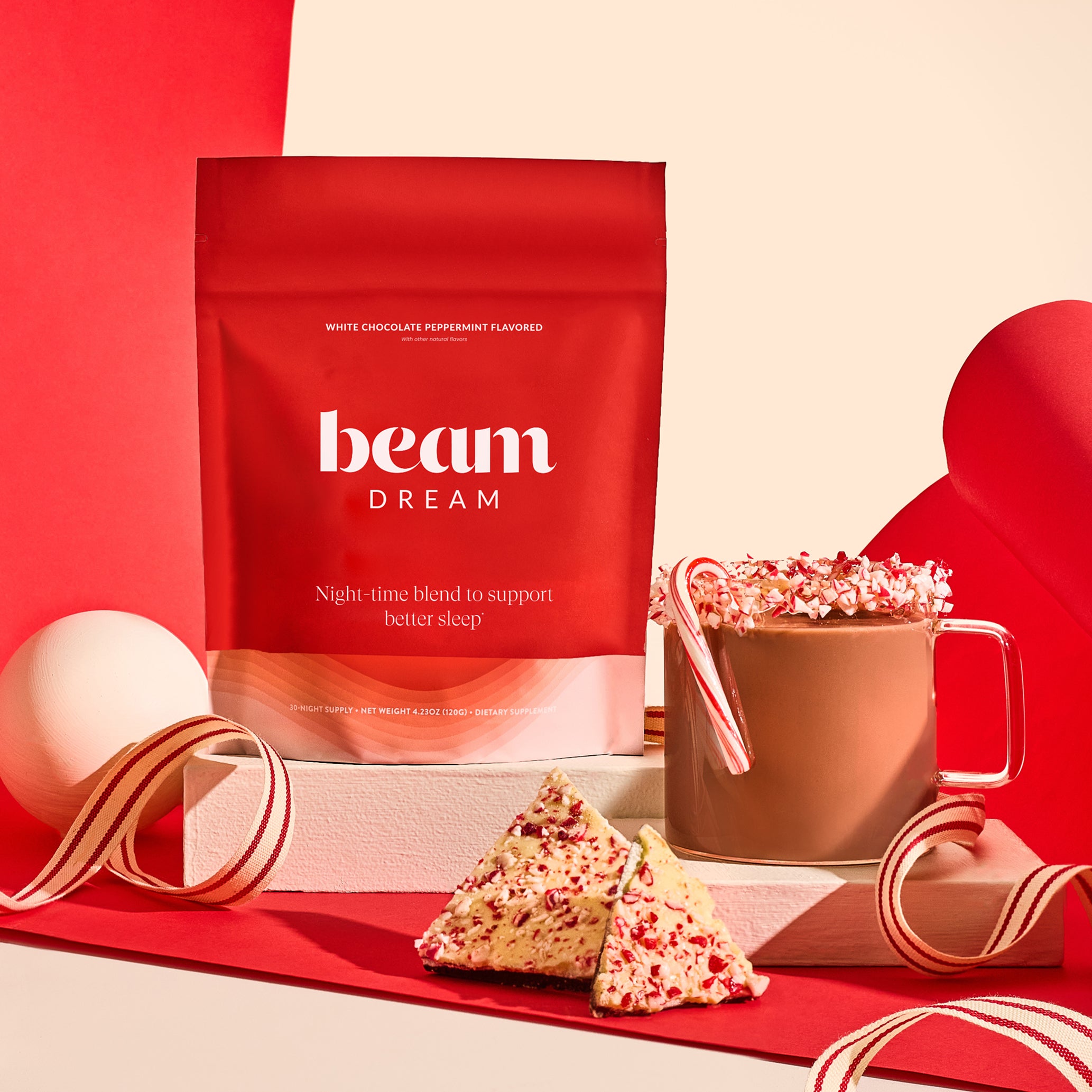 White Chocolate Peppermint Dream Powder - 5 Servings – Beam