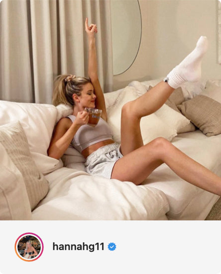 Hannah G enjoying Beam on Instagram