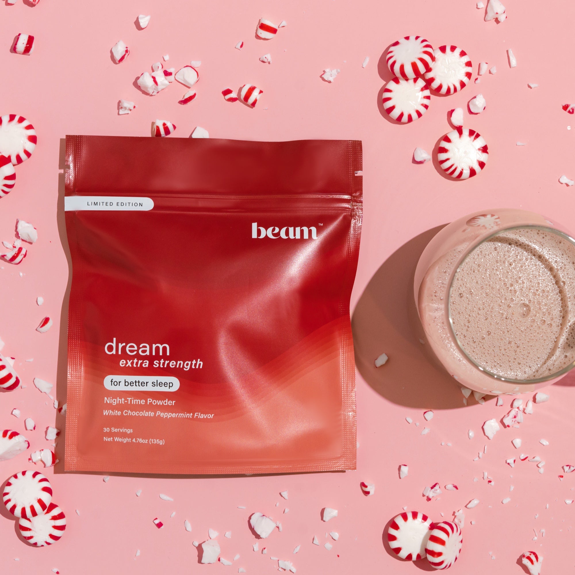 White Chocolate Peppermint Extra Strength Dream Powder — save 30%, 3-month supply